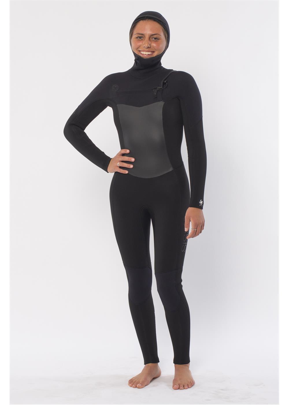 Sisstr 7 Seas 6/5 Hooded Chest Zip Wetsuit for women