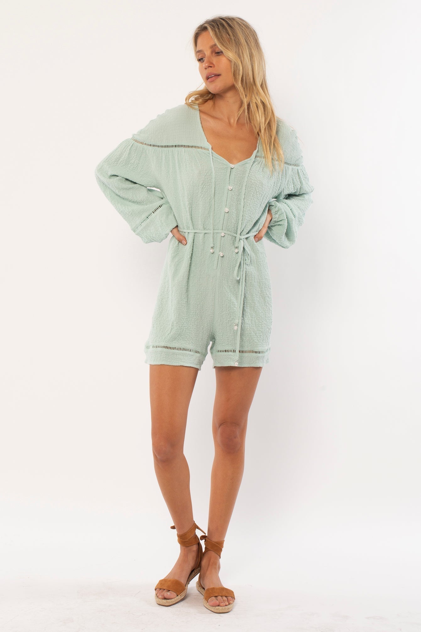 Amuse society KIMMY WOVEN ROMPER