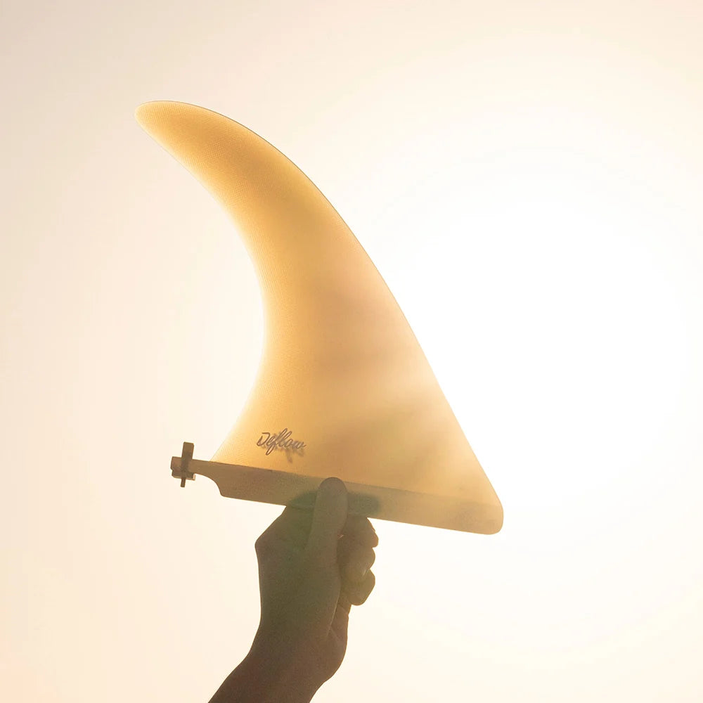 Deflow Cream longboard fin  - grey