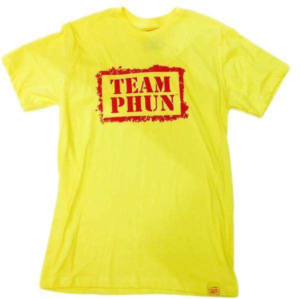 team phun stencil logo tee shirt - black