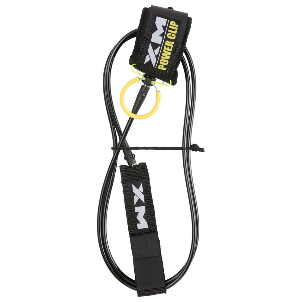 XM surf more - power clip leash - 6' regular - black