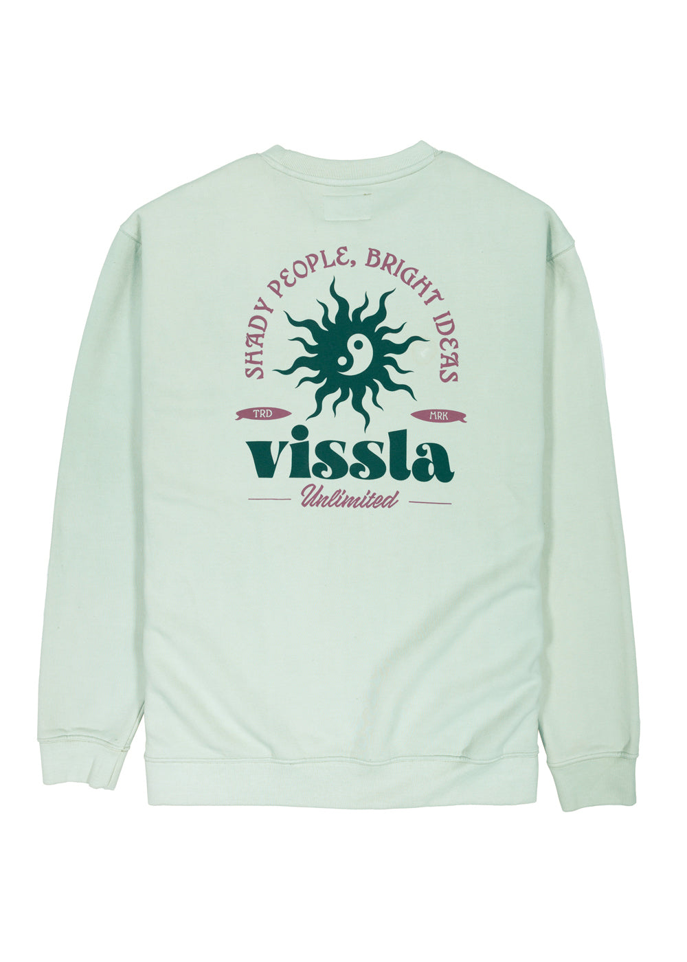 Vissla Bright Ideas Eco Fleece Crewneck in Phantom