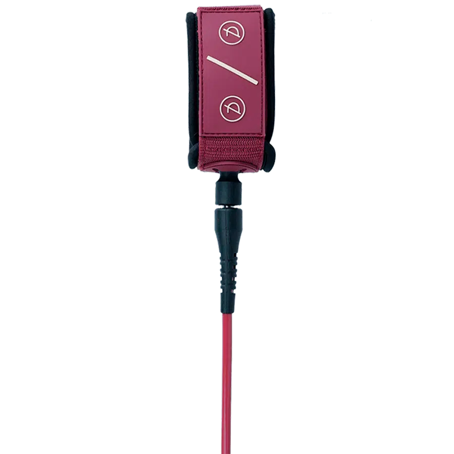 Deflow 9ft 7mm burgundy performance surf leash