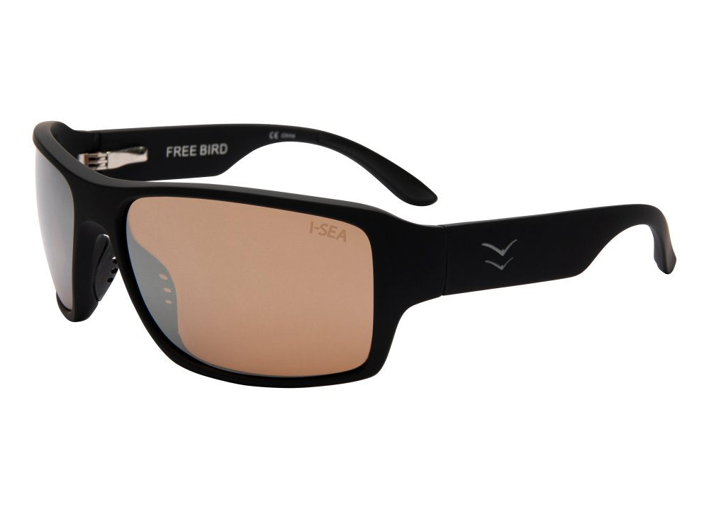 I-Sea Sunglasses Free Bird - Black/Copper Polarised