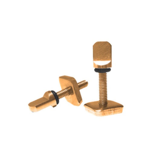 Range Hand screw longboard fin bolt in durable brass finish