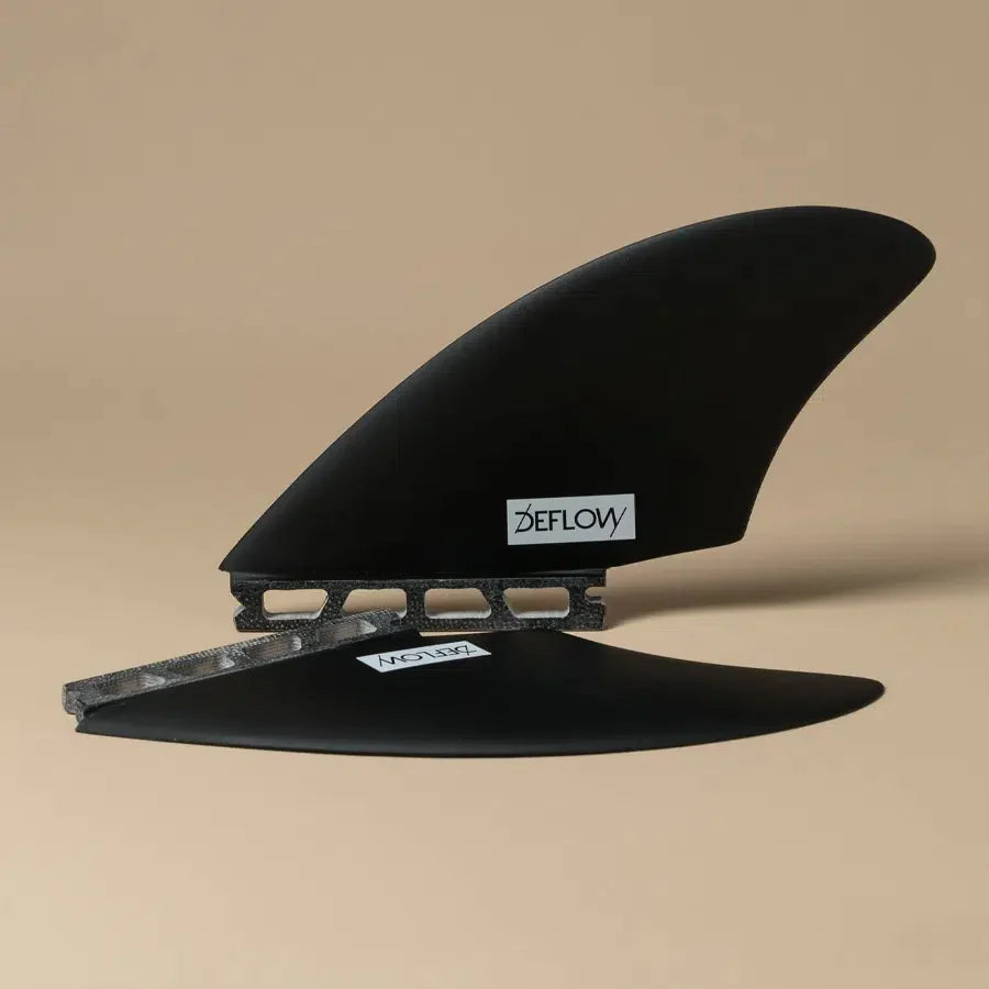 Deflow Keel twin fin -full tab -  black