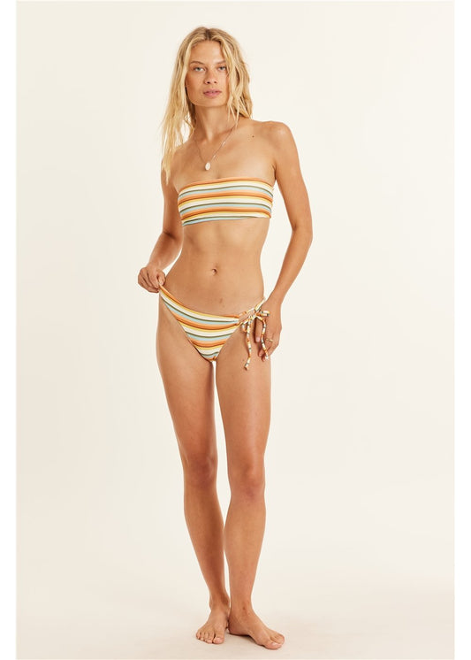 Sisstrevolution Line Up Rib Bandeau Swim Top