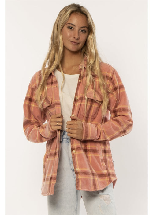Sisstrevolution Nights Ls Wvn Fleece Top