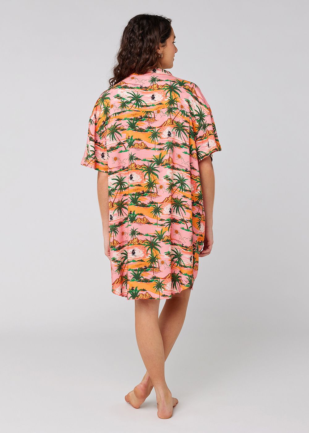 Sisstrevolution Hula Dress - Pink Hibiscus