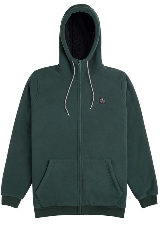 Vissla Eco-zy Polar Zip Hoodie Fleece - Evergreen