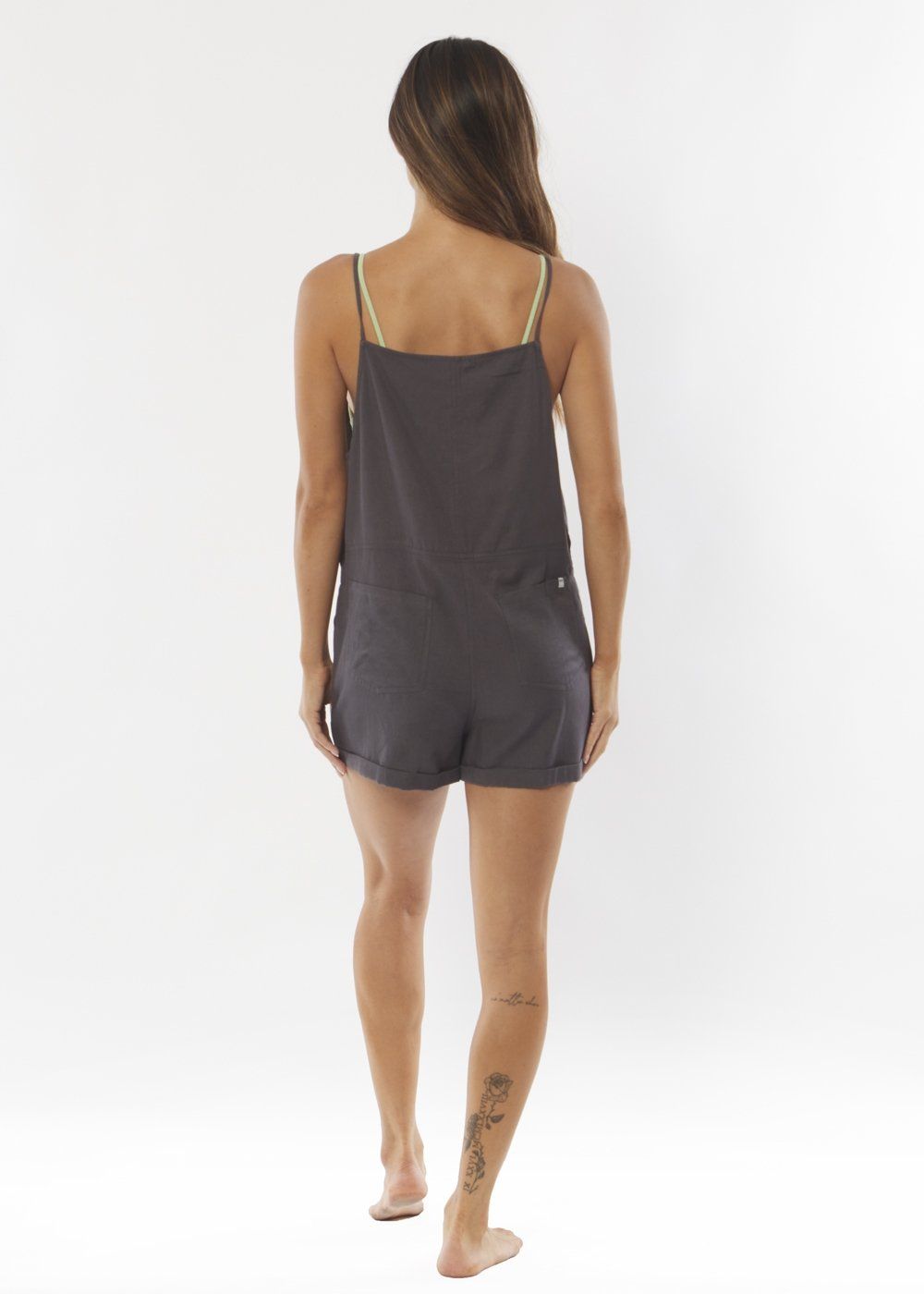 Sisstrevolution Dig It Woven Romper - Black Fade