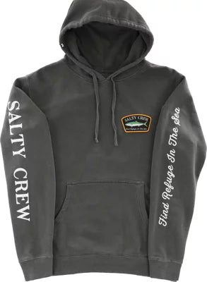 Salty Crew patchy overdyed hoodie