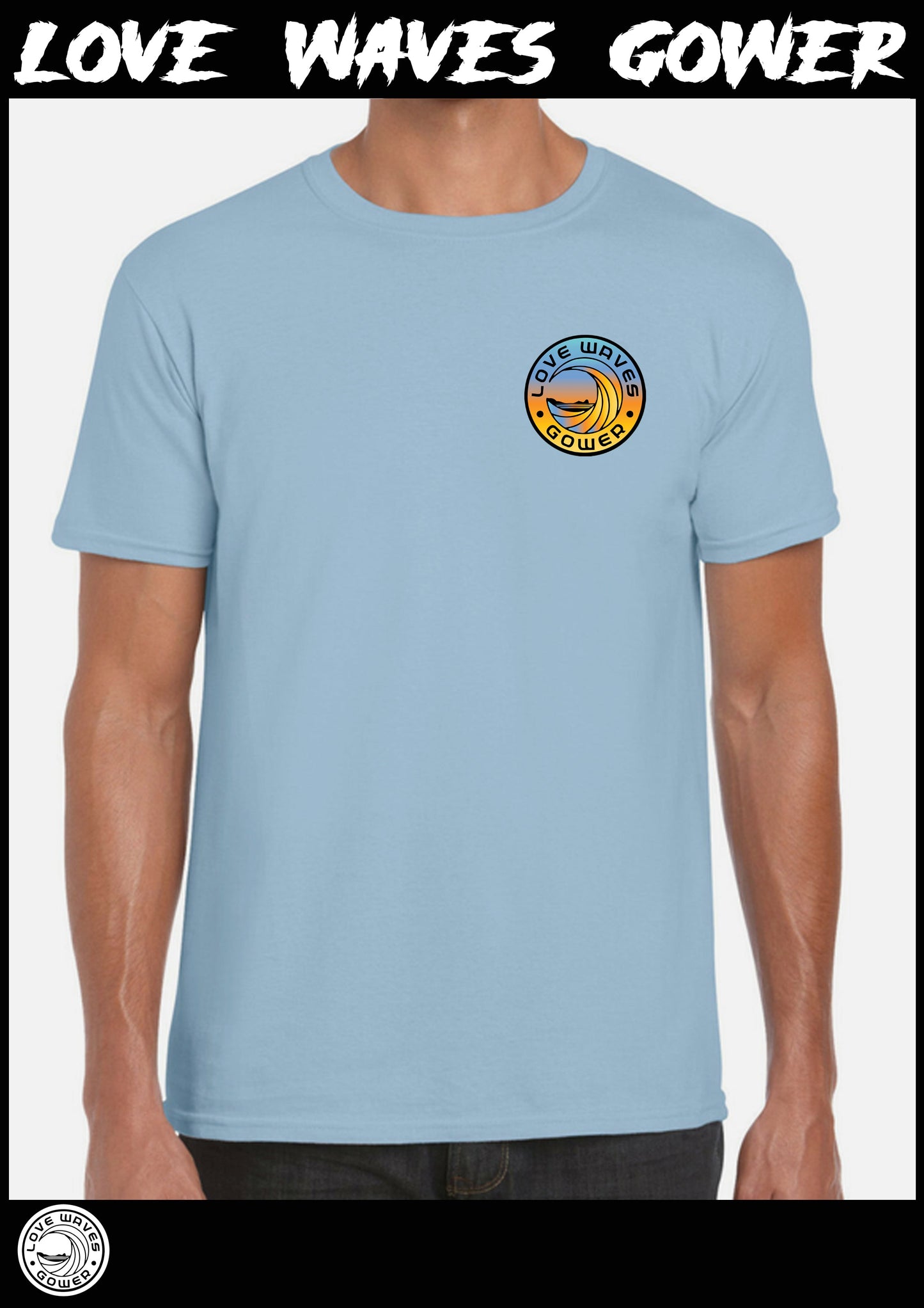 Love waves Fluro print tee shirt