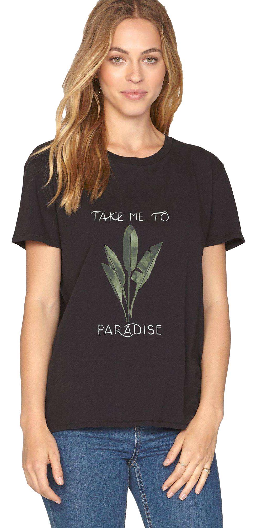 Amuse society tee shirt SO FROND OF YOU - white