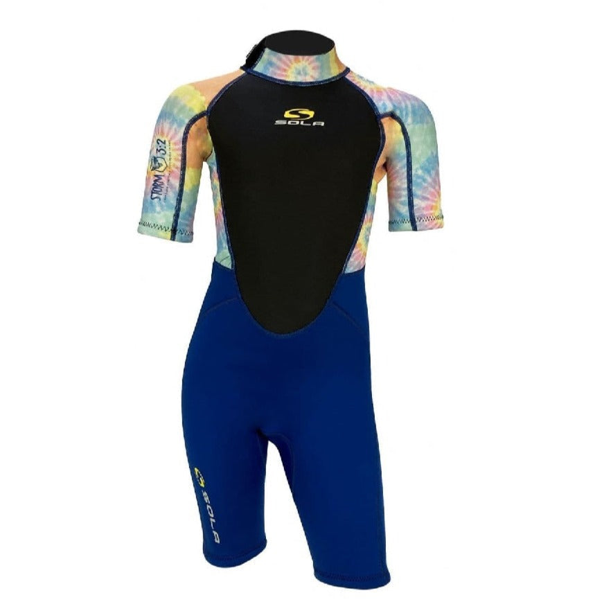 SOLA Storm 3/2mm Kids Shortie Wetsuit